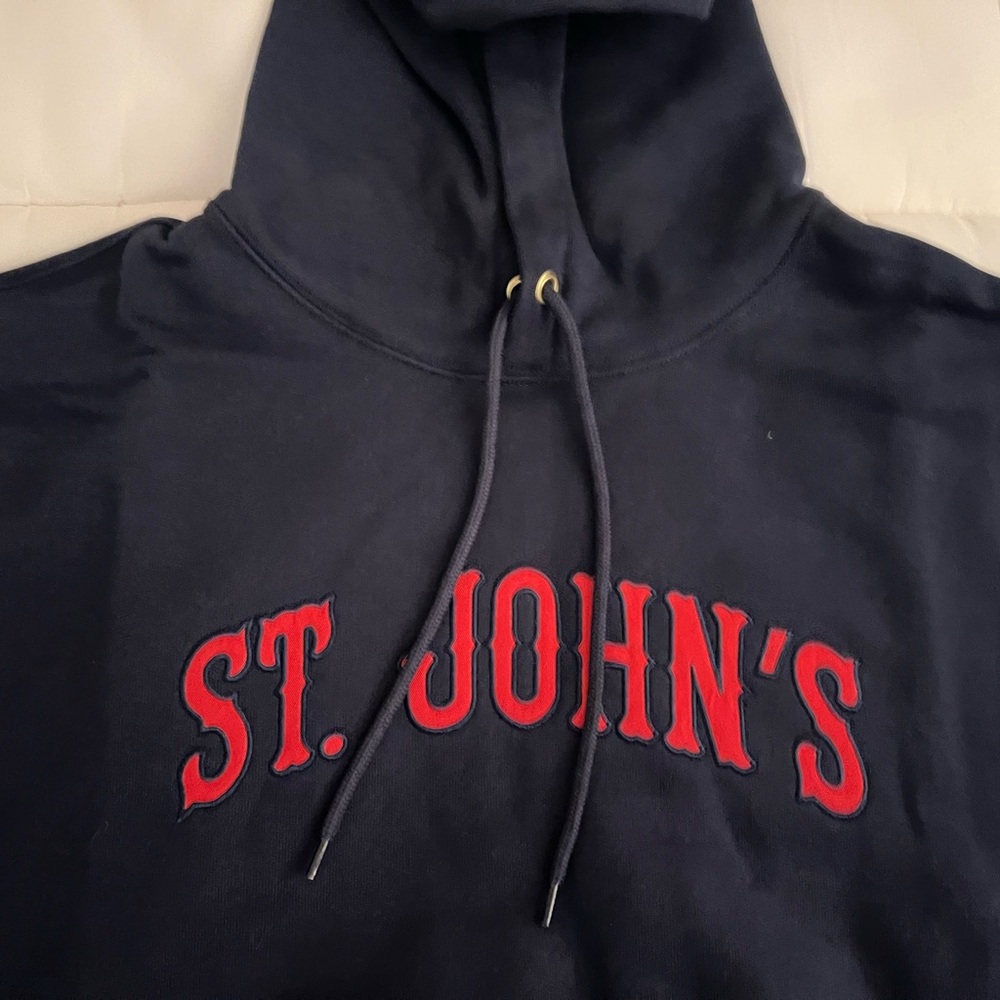 Aime Leon Dore ALD St. John’s Collegiate Hoodie Navy Blazer FW24 Men’s Size XS - Picture 2 of 10